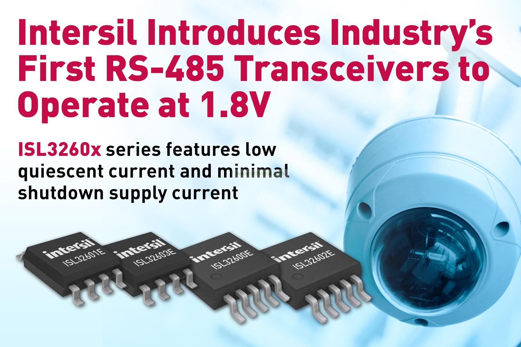 Intersil的ISL32600E、ISL32601E、ISL32602E和ISL32603E,是為了帶噪聲抑制的數據通信應用而設計的微功率RS-485收發器產品。