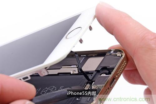 土豪金iPhone 5S拆解：內部結構升級，維修難度增加