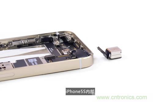 土豪金iPhone 5S拆解：內部結構升級，維修難度增加
