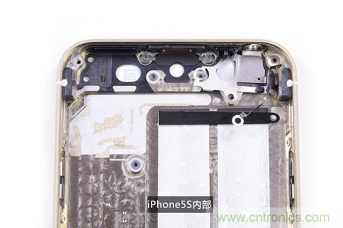土豪金iPhone 5S拆解：內部結構升級，維修難度增加