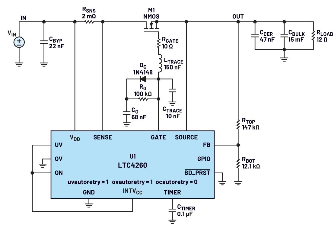 我的熱插拔控制器電路為何會振蕩？
